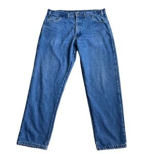 Big Bill Men’s Fleece Lined Work Denim Jeans Size 38x32 Blue Cold Weather Warm